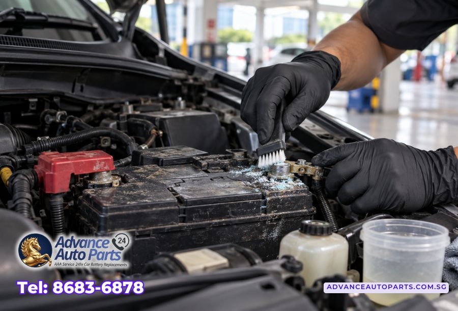 Car Battery Terminal Corrosion in Singapore: Why It Happens and How to Clean It Safely 1 Car Battery Terminal Corrosion in Singapore